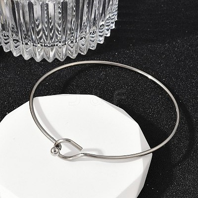 304 Stainless Steel Bangles for Women BJEW-C088-01P-1