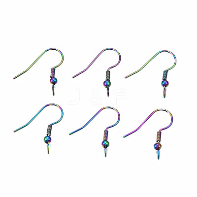 304 Stainless Steel Earring Hooks STAS-N098-008-1