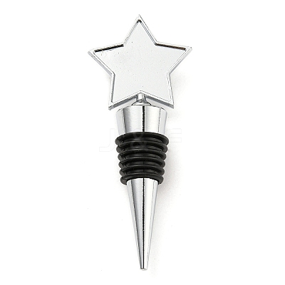 Alloy Wine Bottle Stopper Cabochon Settings AJEW-Z016-02C-P-1