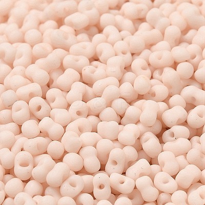 Glass Frosted Seed Beads SEED-K009-05B-07-1