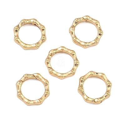 SHEGRACE Brass Spring Gate Ring XGRQ58951-757G-1