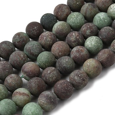 Natural Green Opal Beads Strands G-H045-A03-10MM-01-1