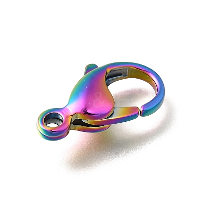 316 Stainless Steel Lobster Claw Clasps STAS-D288-09RC-1