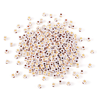 Opaque Acrylic Beads MACR-TAG0001-07R-1