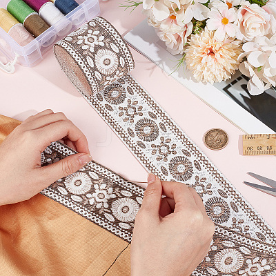 5M Vintage Jacquard Polyester Ribbon OCOR-CY0004-44A-1
