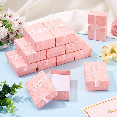 Marble Printed Cardboard Jewelry Set Storage Boxes CON-TAC0020-02A-1