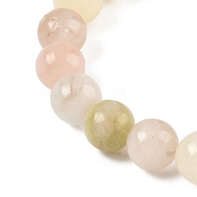 Natural Morganite Stretch Bracelets BJEW-F388-01-B-1
