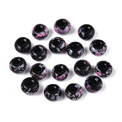 3/0 Baking Paint Glass Beads GLAA-G118-02G-1