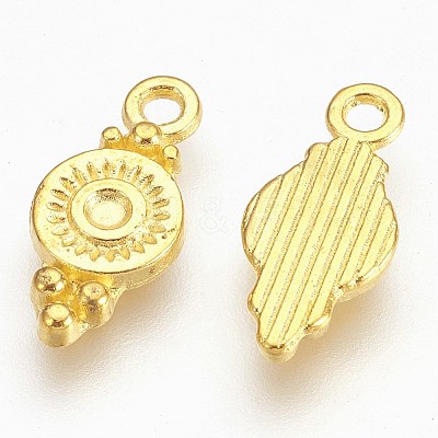 Tibetan Style Alloy Charms X-EA270Y-G-1