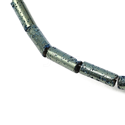 Electroplated Natural Lava Rock Beads Strands G-K388-03A-06-1