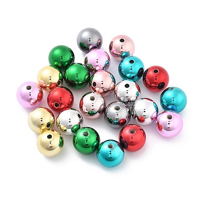 Christmas Theme UV Plating Acrylic Beads PACR-B003-01A-1