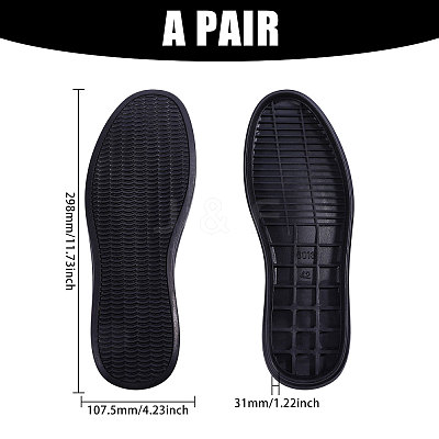 Anti Skid Synthetic Rubber Shoes Bottom Heel Sole FIND-WH0816-097D-1