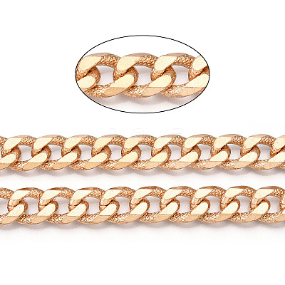 Aluminum Faceted Curb Chains CHA-N003-37KCG-1