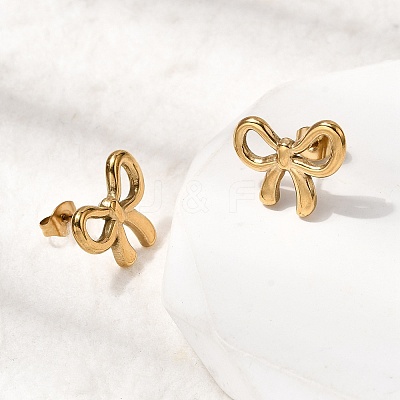 304 Stainless Steel Stud Earrings STAS-B126-13G-1