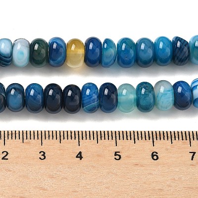 Natural Banded Agate Beads Strands G-F790-I01-01I-1