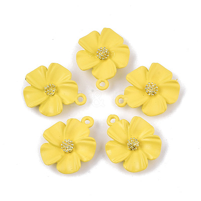 Spray Painted Alloy Pendants LS-PALLOY-N0147-03D-1