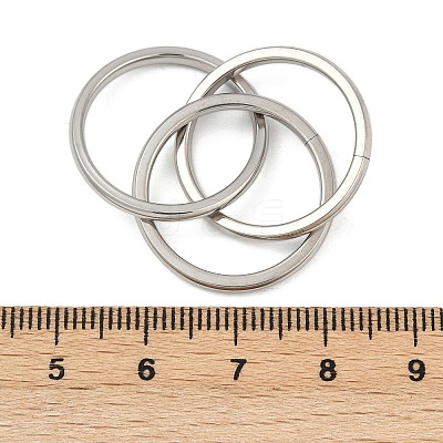 201 Stainless Steel Trinity Interlocking Ring Finger Rings FS-WG6776A-04-1