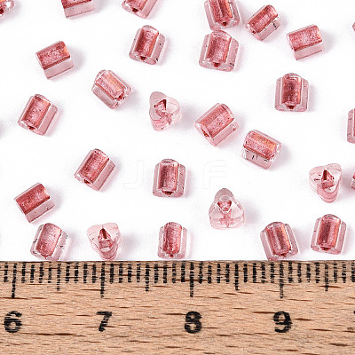 Transparent Inside Colours Glass Seed Beads SEED-T007-13G-1