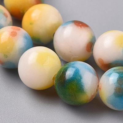 Natural Persian Jade Beads Strands G-H1625-8mm-PR16-1