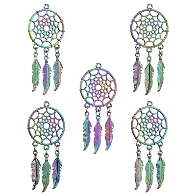 5Pcs Alloy Big Pendants FIND-YW0008-54-1