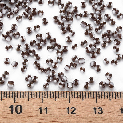 12/0 Two Tone Opaque Glass Seed Beads SEED-T006-01A-A03-1