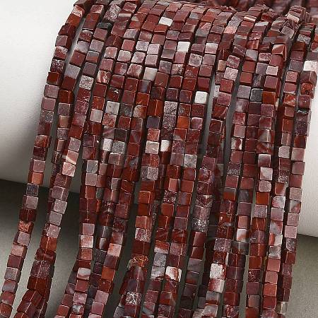 Natural Red Rainbow Jasper Beads Strands LS-GG-CBA2498-A06-01-1