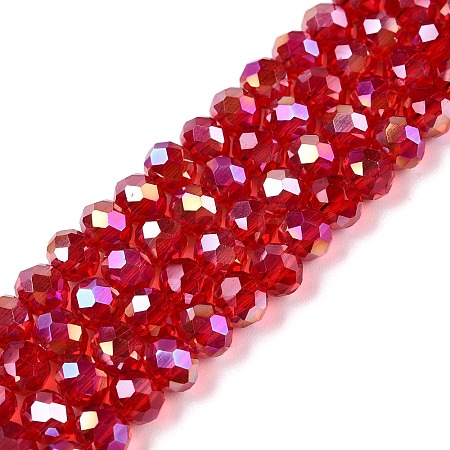 Electroplate Glass Beads Strands LS-EGLA-A044-T6mm-B01-1