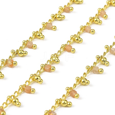 Handmade Brass Cube Link Chains CHC-L053-10G-02-1