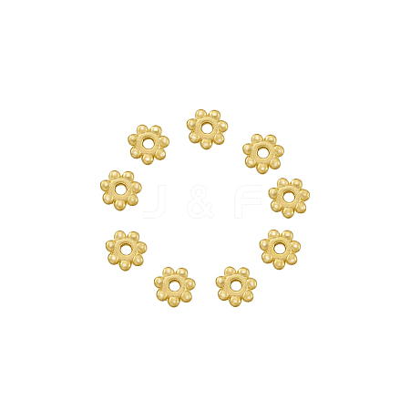 Alloy Daisy Spacer Beads PALLOY-TA0001-07G-1
