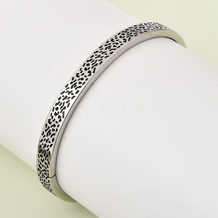 304 Stainless Steel Hinged Bangles BJEW-D408-21P-1