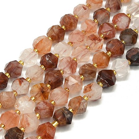 Natural Ferruginous Quartz Beads Strands G-I376-A35-01-1