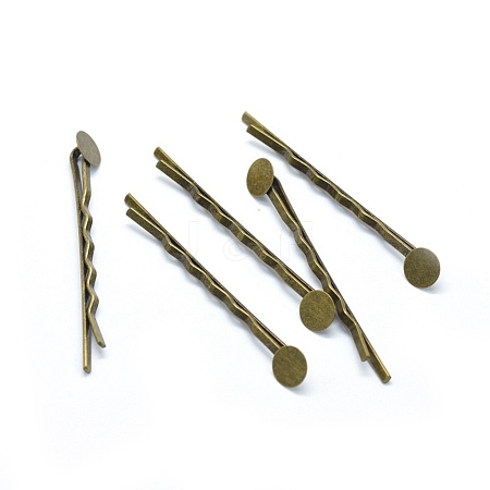 Iron Hair Bobby Pin Findings X-IFIN-L032-06AB-NF-1