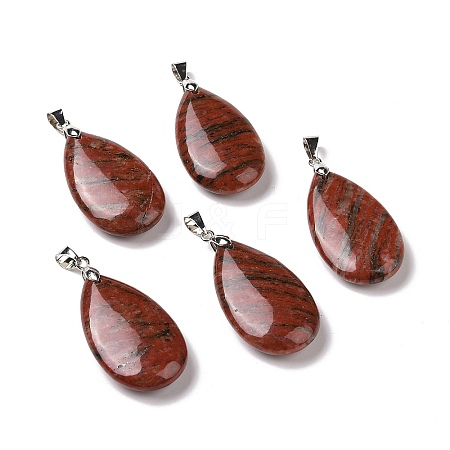 Natural Sesame Jasper Pendants G-D084-01P-B21-1