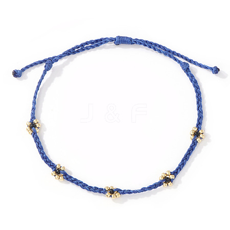 Vintage Glass Beaded Pearl String Adjustable Bracelet for Girl TG8813-4-1