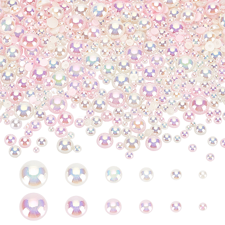 12 Bags 12 Style  Pearlized ABS Cabochons KY-PH0001-52-1