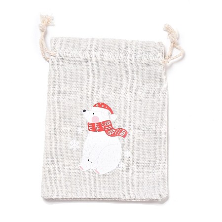 Christmas Cotton Cloth Storage Pouches LS-ABAG-M004-02E-1