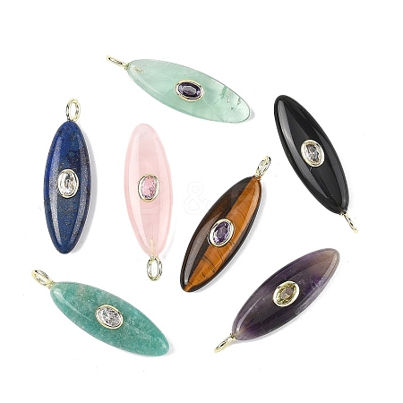 Natural Mixed Gemstone Pendants G-D357-01-1