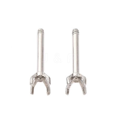 304 Stainless Steel Stud Earring Findings STAS-B091-02A-02P-1
