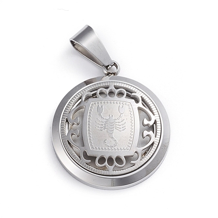 Non-Tarnish 304 Stainless Steel Pendants STAS-I143-08P-02-1