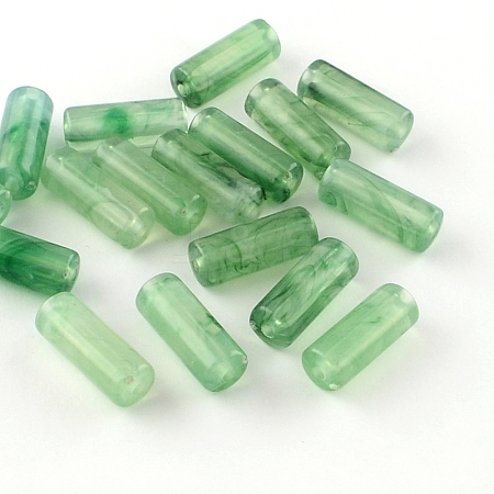 Column Imitation Gemstone Acrylic Beads OACR-R030-05-1