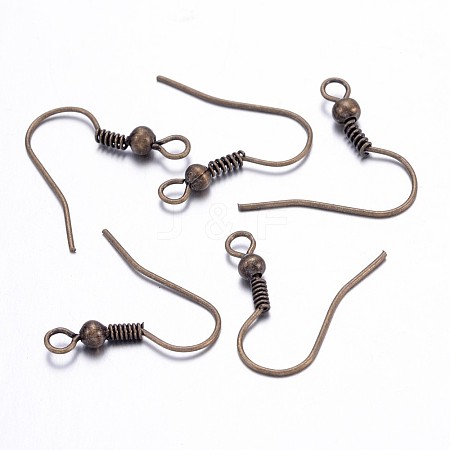 Brass Earring Hooks KK-Q261-1-1