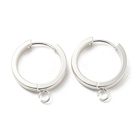 201 Stainless Steel Huggie Hoop Earrings Findings STAS-A167-01O-S-1