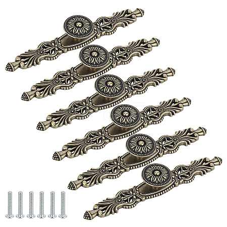 Flower Zinc Alloy Drawer Handle FIND-WH0366-397AB-03-1