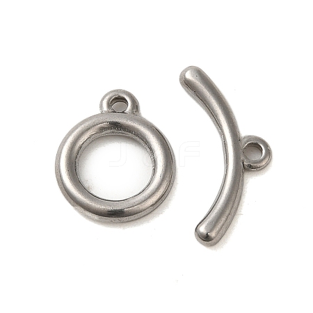 Non-Tarnish 304 Stainless Steel Toggle Clasps STAS-Q324-08P-1