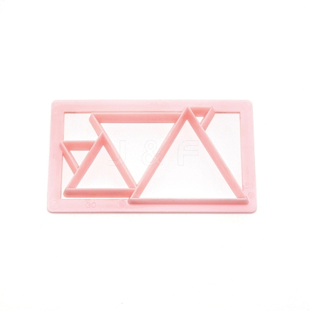 Triangle Plastic Baking Cake Cutting Dies Mold DIY-WH0001-76-1