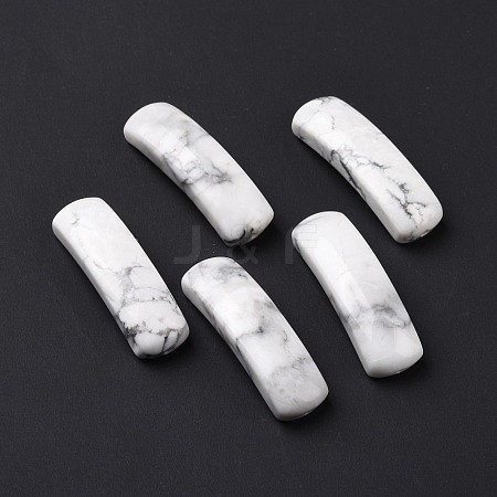 Natural Howlite Connector Charms G-D460-02M-1