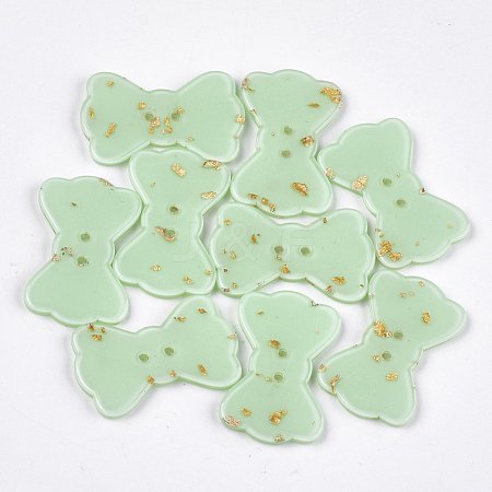 2-Hole Cellulose Acetate(Resin) Buttons BUTT-S023-14A-01-1