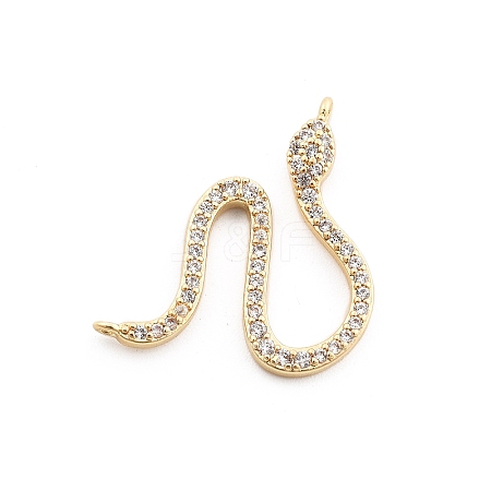 Brass Micro Pave Cubic Zirconia Pendants KK-M321-01A-G-1