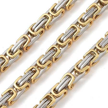 201 Stainless Steel Byzantine Chains SA-CBA46AF-02C-PG-1