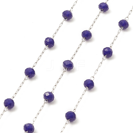 Glass Round Beaded Chains CHS-B003-04D-1